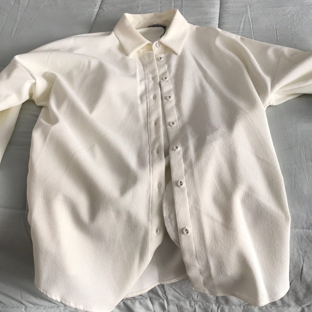 White corduroy NWT Zara shacket